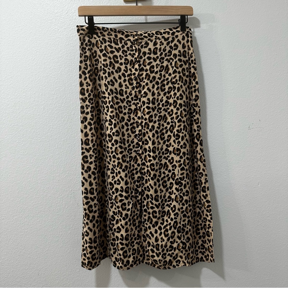 H&M Button Front‎ Midi Skirt 6